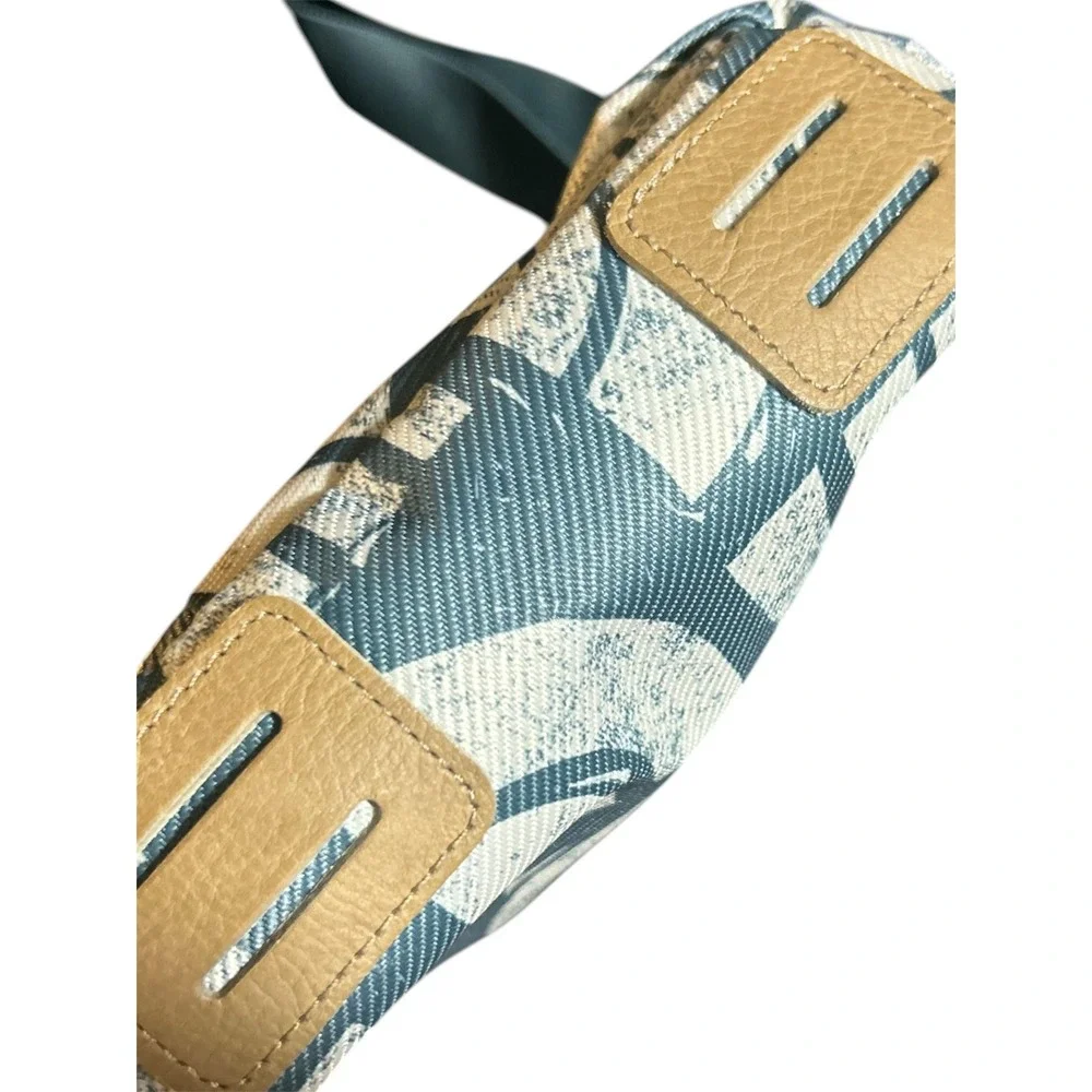 The North Face Explore Bardu II Crossbody Bag Shoulder Bag Teal White Logo Print